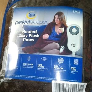 Serta Perfect Sleeper Heated Plush Throw Brand New